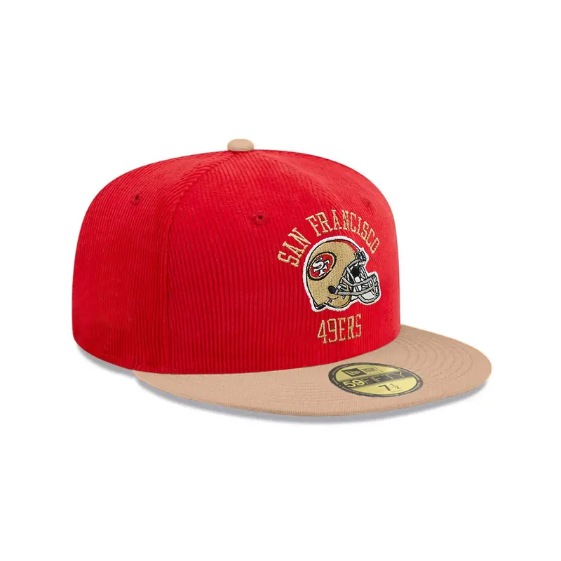 San Francisco 49ers Scarlet Corduroy & Camel 59Fifty Fitted Cap