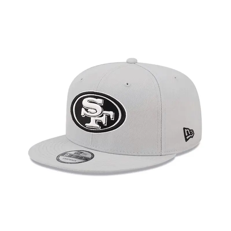 San Francisco 49ers Snow Grey NFL 9Fifty Adjustable Snapback Hat