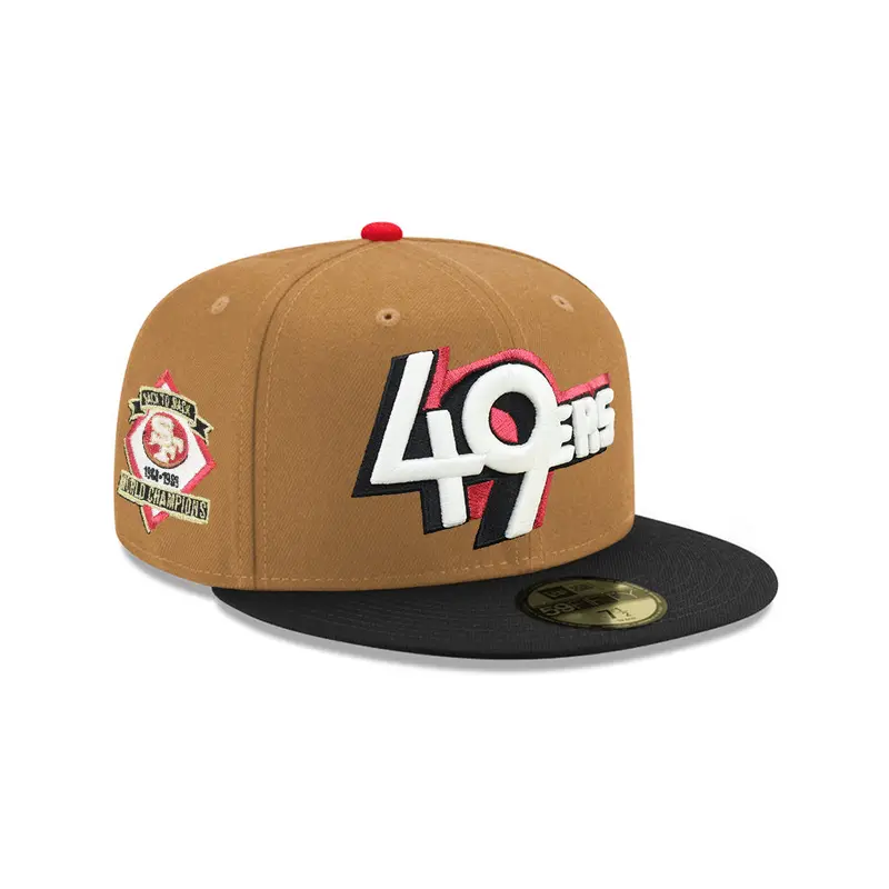 San Francisco 49ers Wheat-and-Black Back-to-Back Champions SP 59Fifty