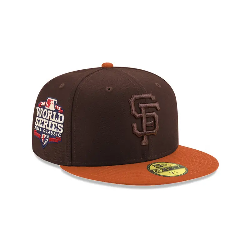 San Francisco Giants 2012 World Series SP 59Fifty Fitted – Brown & Rust Orange Two-Tone