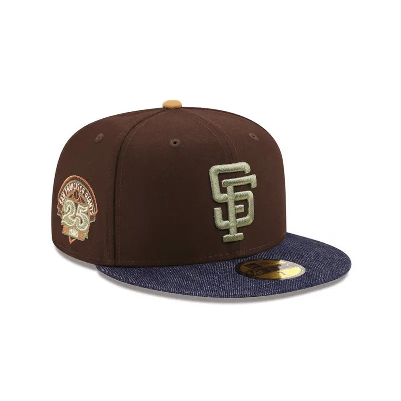 San Francisco Giants 25th Anniversary Brown Denim Two-Tone SP 59Fifty Fitted Cap