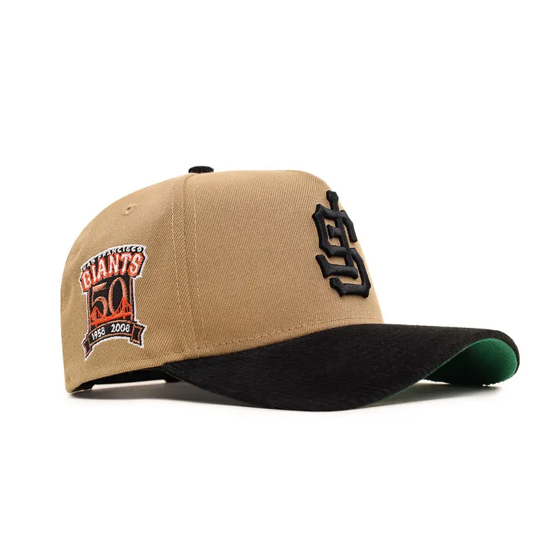San Francisco Giants 50th Anniversary SP 9Forty A-Frame – Upside-Down Khaki & Black Corduroy