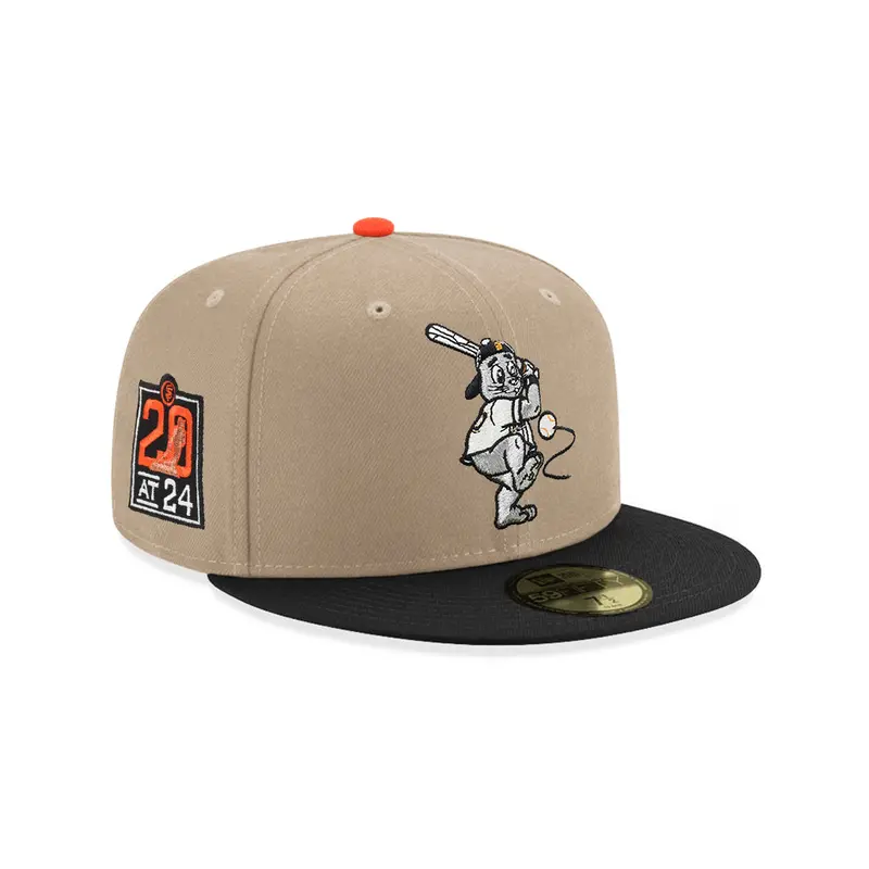 San Francisco Giants Camel & Black 20th Anniversary Stadium 59Fifty Fitted Cap