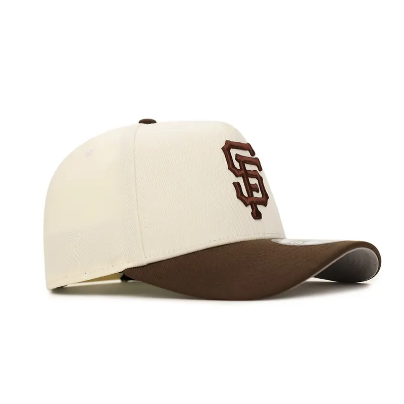 San Francisco Giants Chrome & Brown 9Forty A-Frame Snapback