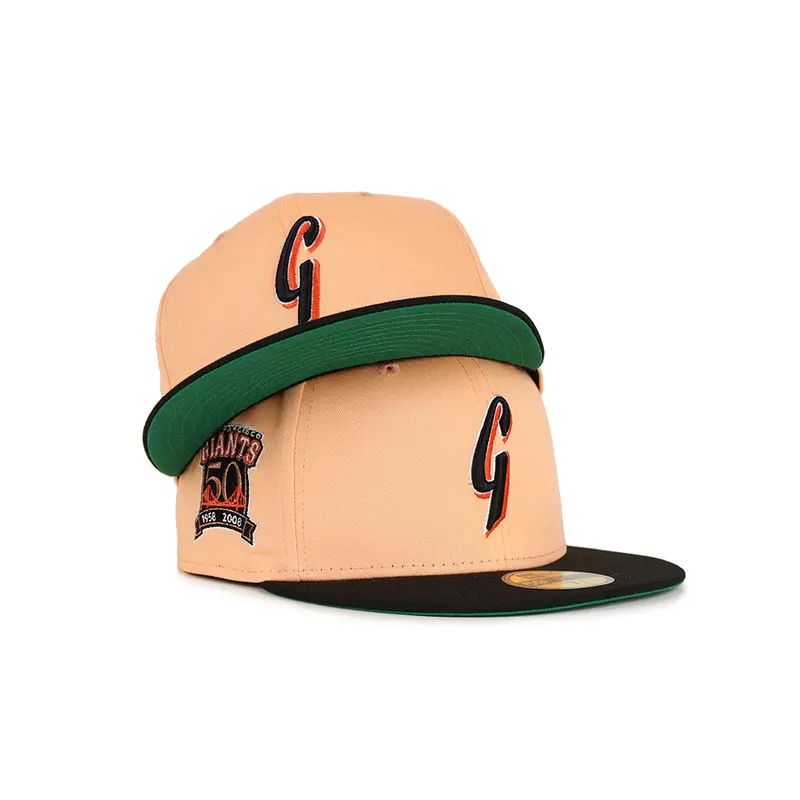 San Francisco Giants Peach & Black Dual-Tone 50th Anniversary 59Fifty Fitted Hat