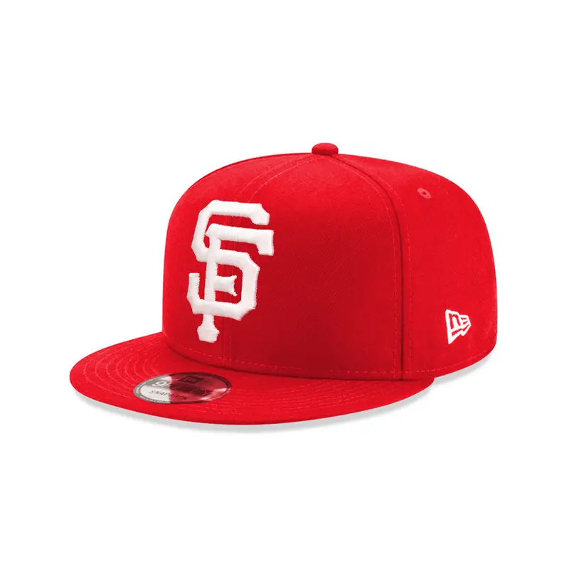 San Francisco Giants Scarlet Red & White Logo Grand 9Fifty Snapback