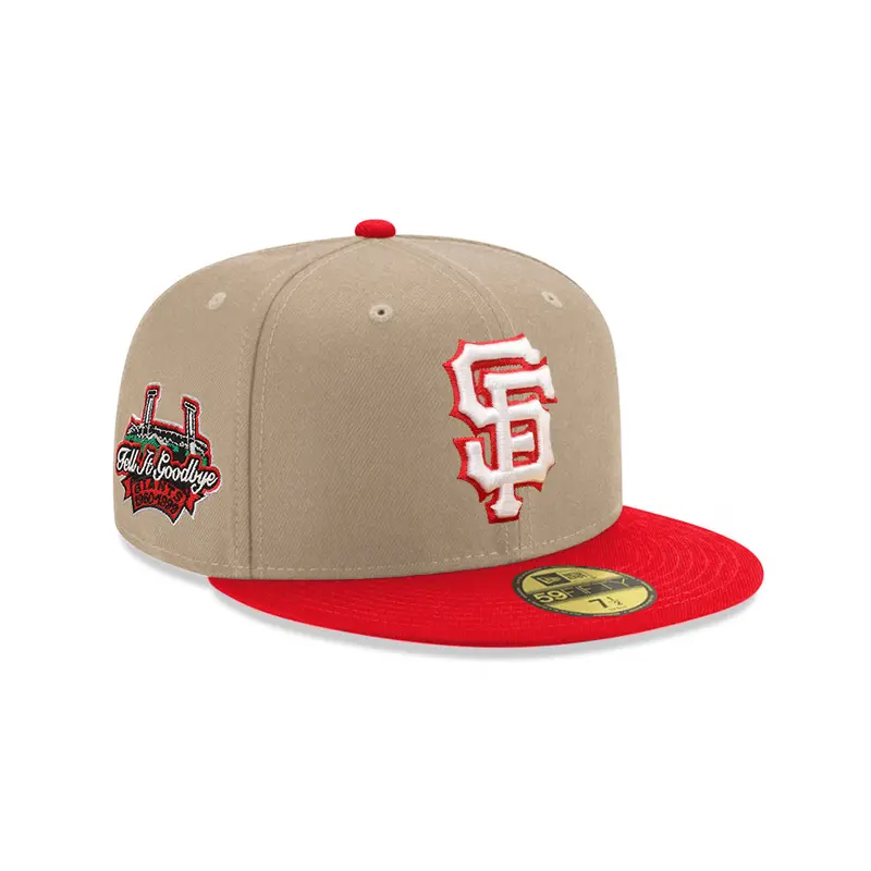 San Francisco Giants ‘Tell It Goodbye’ Camel-and-Red Two-Tone Cap – SP 59Fifty Fitted