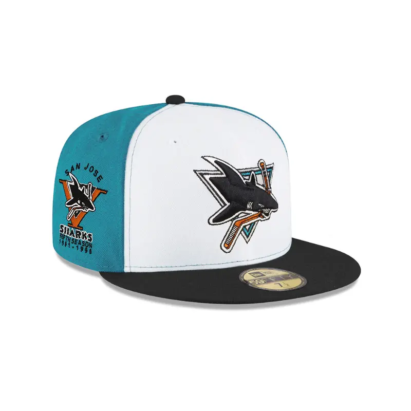 San Jose Sharks 5th Anniversary Tri-Color SP 59Fifty Fitted Hat