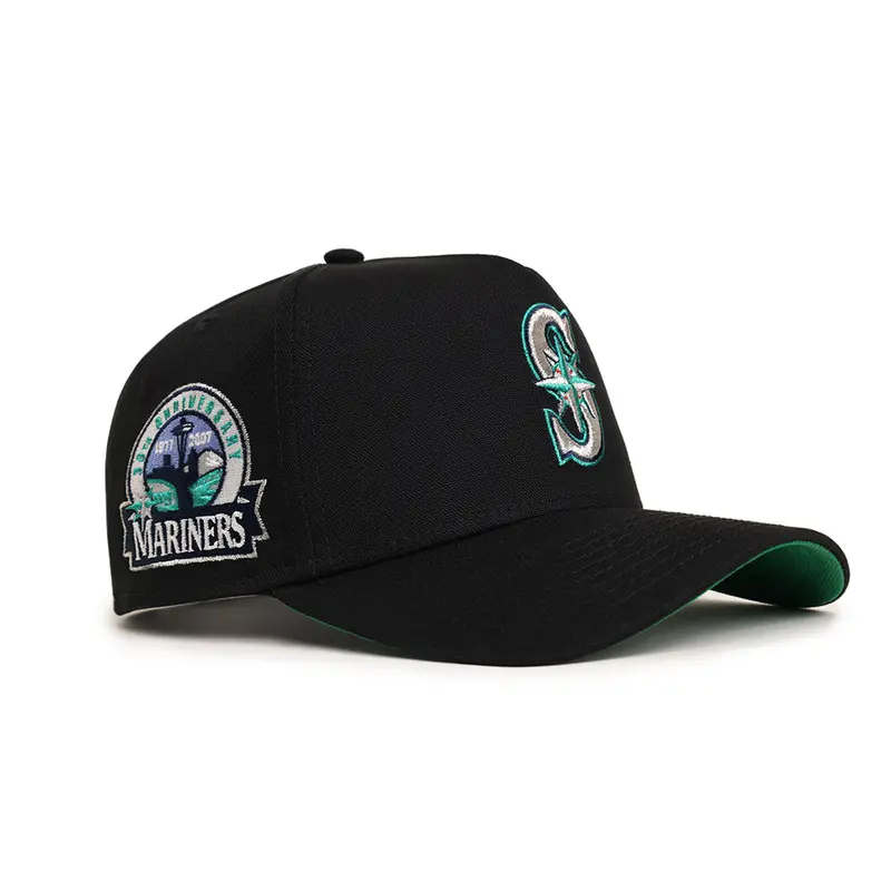 Seattle Mariners 30th Anniversary Trucker Cap – Black 9Forty A-Frame Design