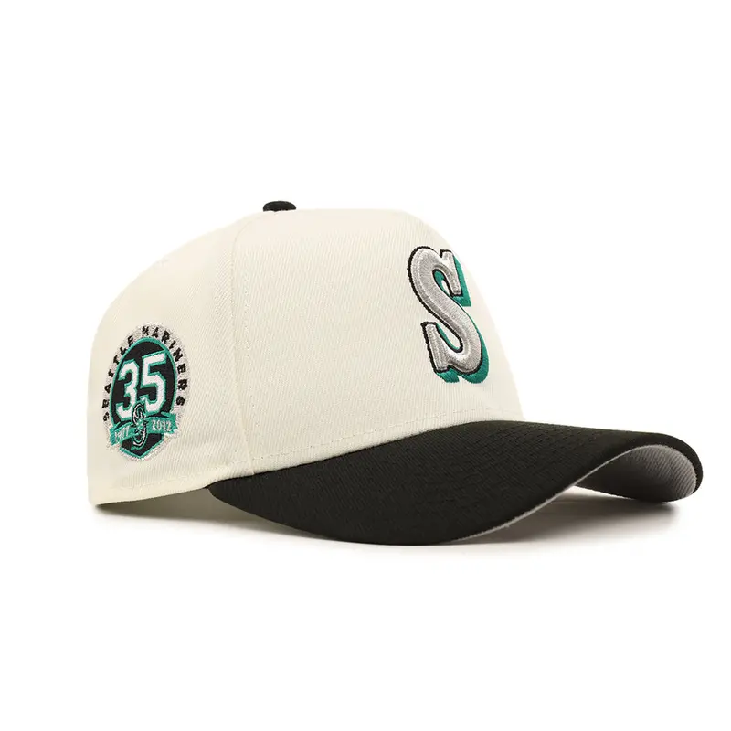 Seattle Mariners 35th Anniversary Chrome & Black Two-Tone SP 9Forty A-Frame Snapback