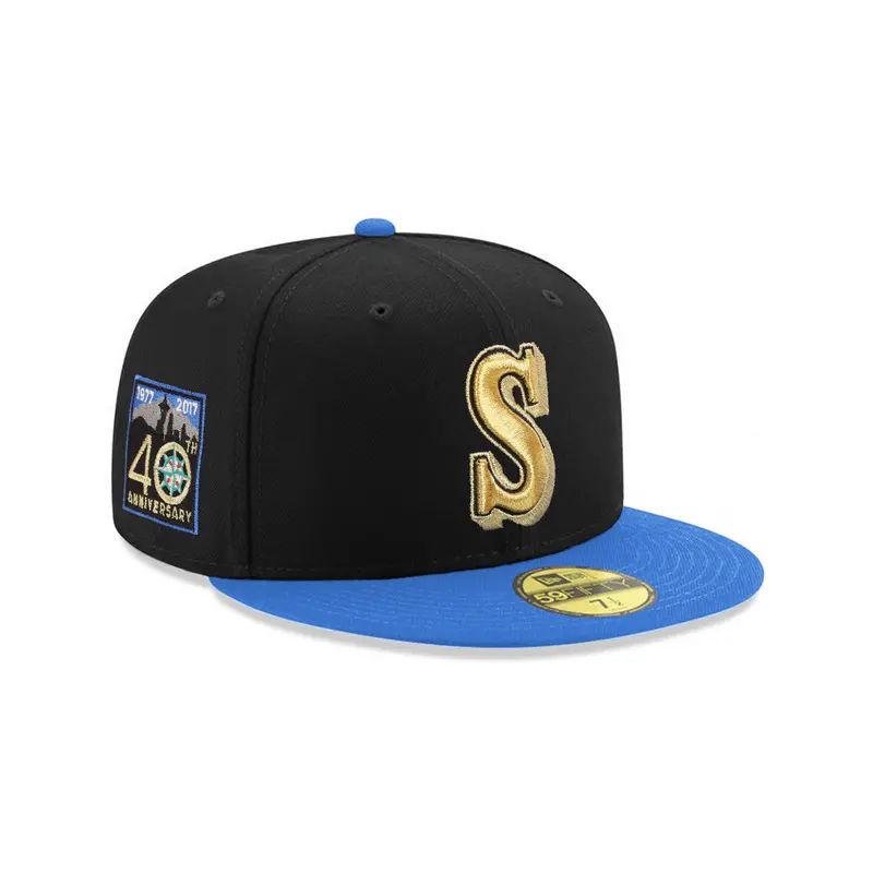 Seattle Mariners Black & Blue Two-Tone 40th Anniversary Special Edition 59Fifty Fitted Cap