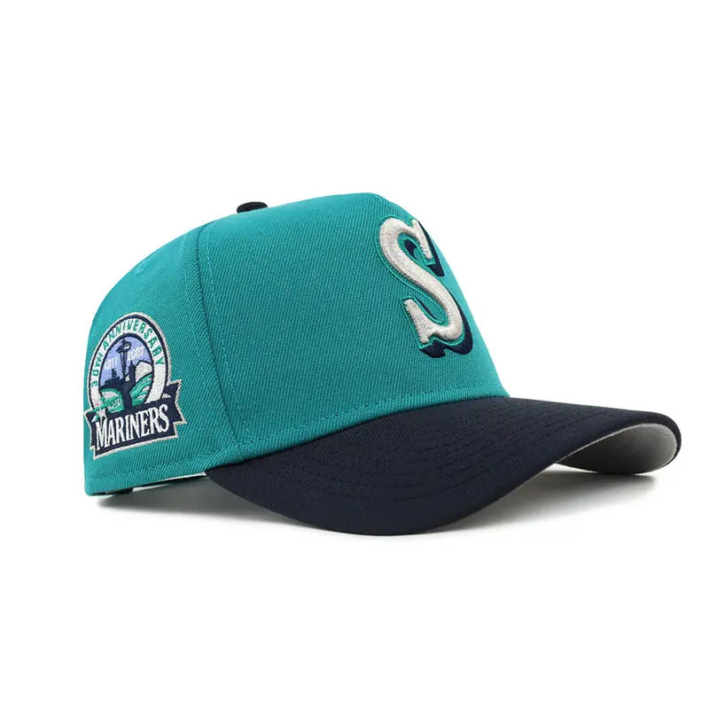 Seattle Mariners Green-and-Navy Two-Tone 30th Anniversary 9Forty A-Frame Snapback