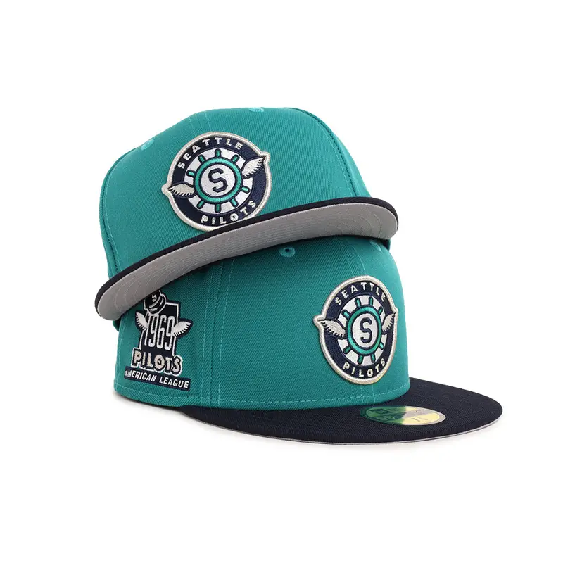 Seattle Pilots Vintage Green-and-Navy 1969 Replica 59Fifty Fitted Hat