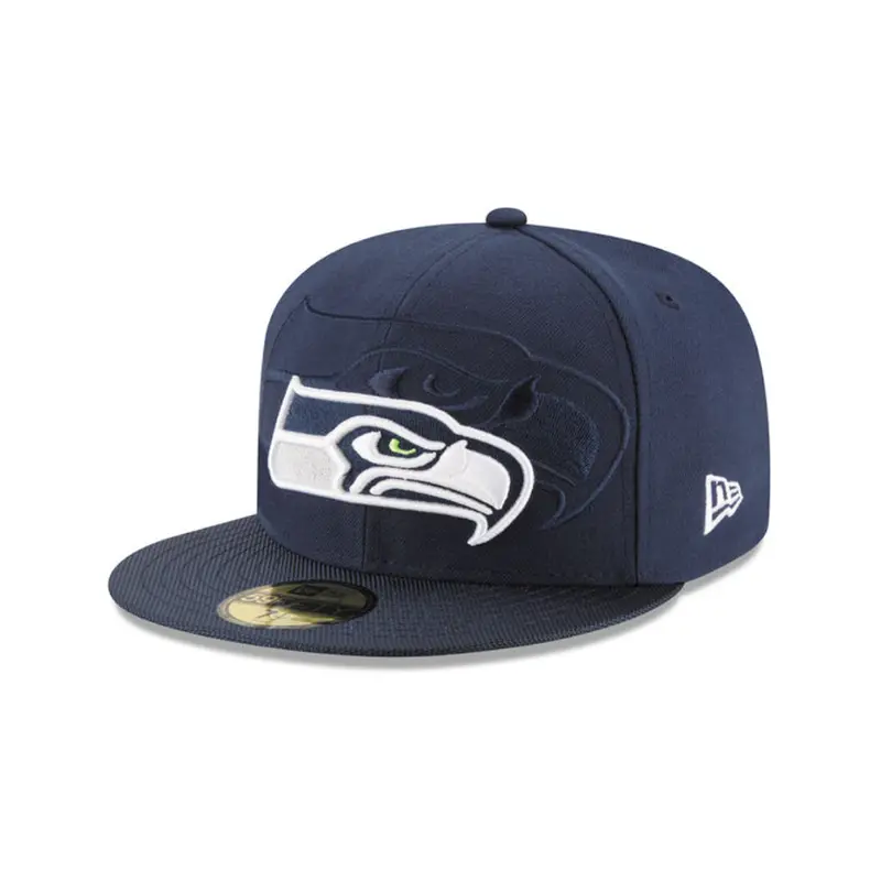 Seattle Seahawks Official Fitted Cap – Navy 59Fifty Style