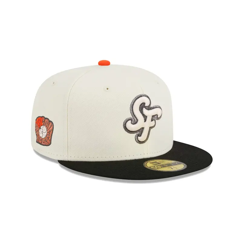 SF Giants Chrome Black Two-Tone Est. 1958 Glove SP 59Fifty Fitted Cap