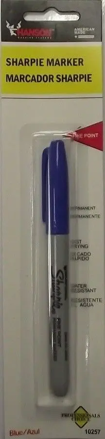 Sharpie Fine Point Blue Markers – Quick-Drying, Acid-Free, 12-Pack Made in USA