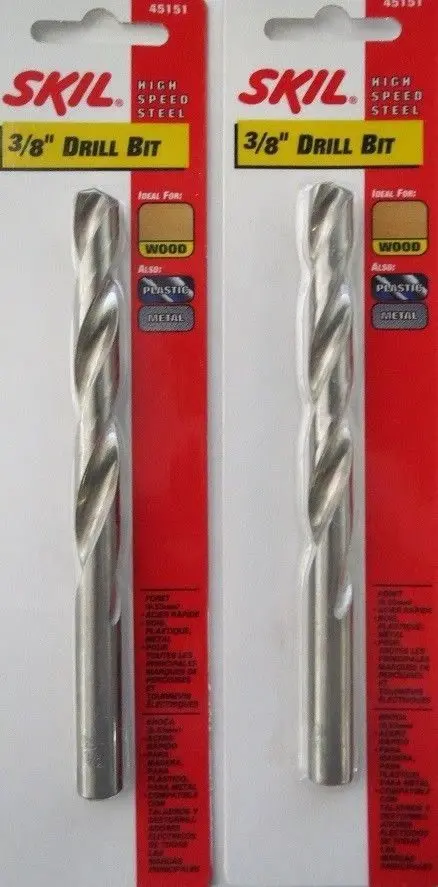 SKIL 45151 3/8″ High-Speed Steel Drill Bit – 2-Pack