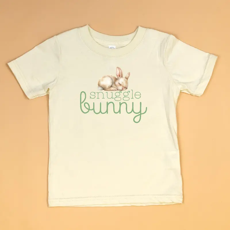 Snuggle Bunny Natural Cotton T-Shirt for Toddlers