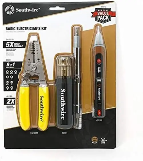 Southwire BEKIT-3 Entry-Level Electrician’s Tool Kit for General Use