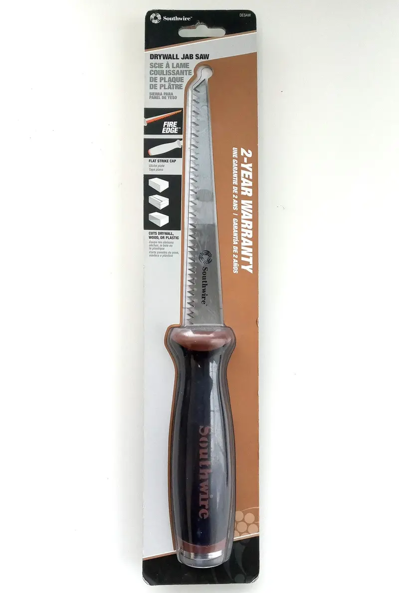 Southwire Drywall Jab Saw — Lightweight, Ergonomic Design for Plasterboard Cutting