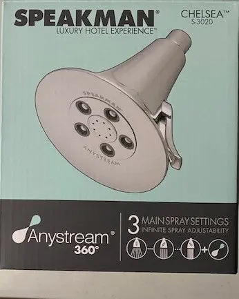 Speakman S-3020-BN-E2 Low-Flow Fixed Shower Head – 2.0 GPM, Brushed Nickel Finish