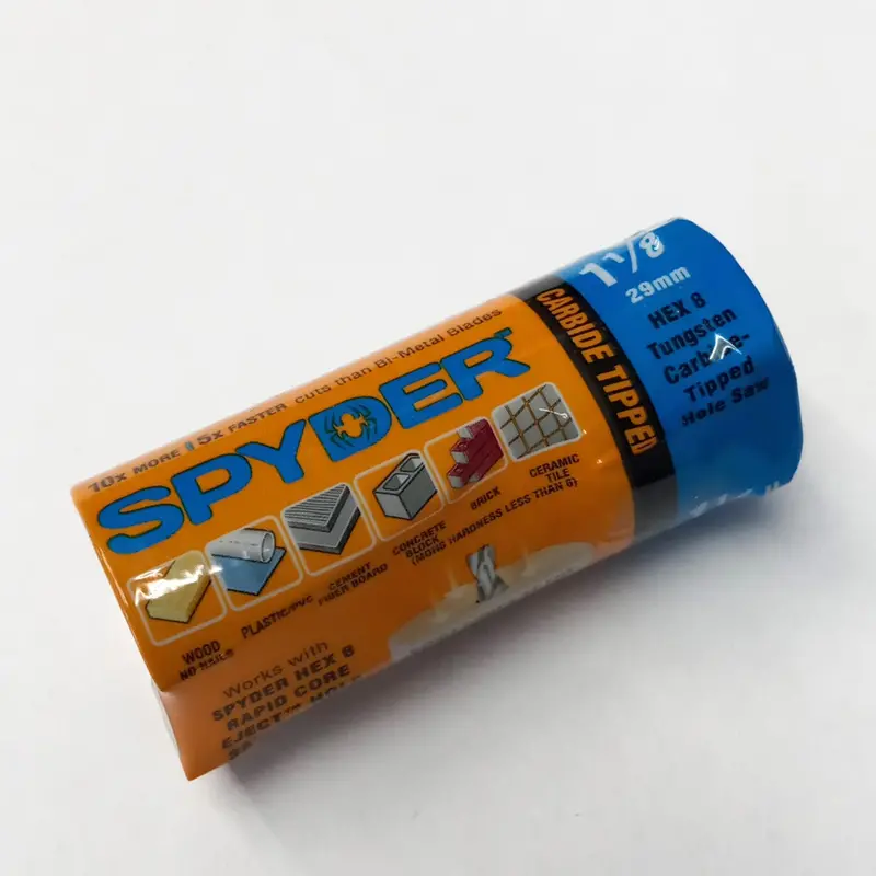 Spyder 600009CF 1-1/8″ Tungsten Carbide-Tipped Non-Arbored Hole Saw