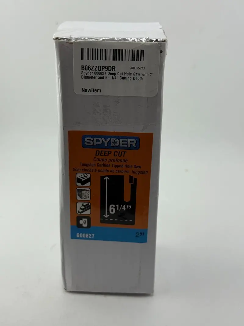 Spyder 600827 2-Inch Deep-Cut Hole Saw – Tungsten Carbide Tipped, For Hard Materials