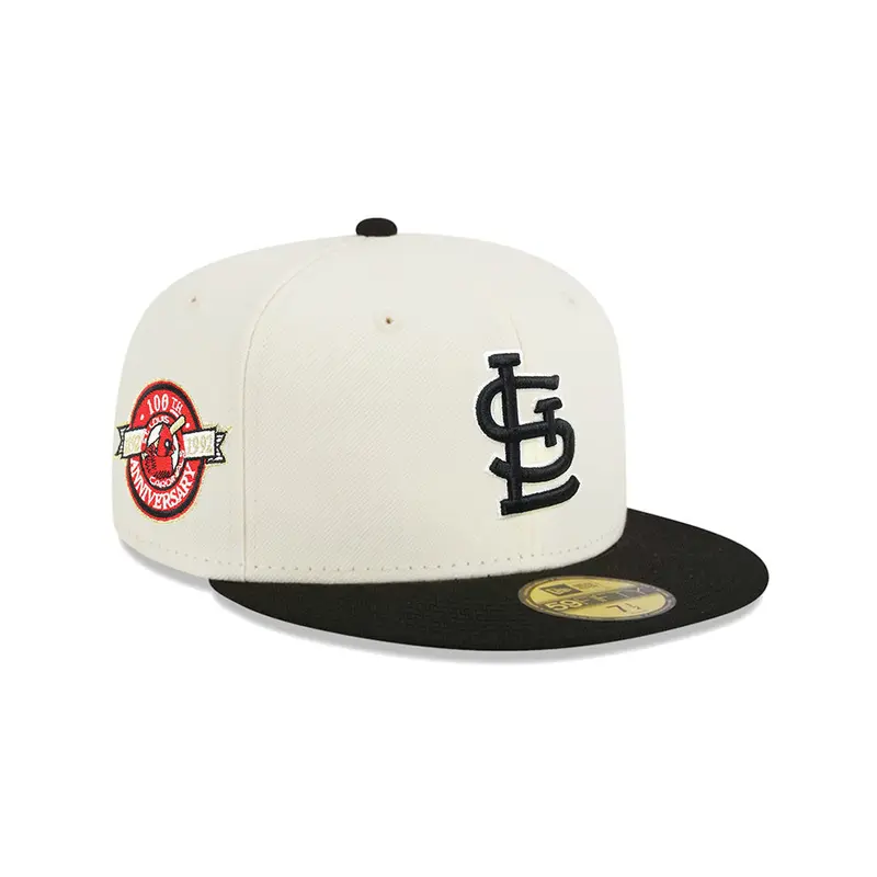 St. Louis Cardinals 100th Anniversary Chrome & Black SP 59Fifty Fitted Cap