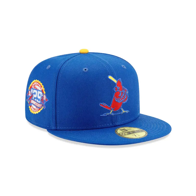St. Louis Cardinals Blue & Azure 125th Anniversary 59Fifty Fitted Cap