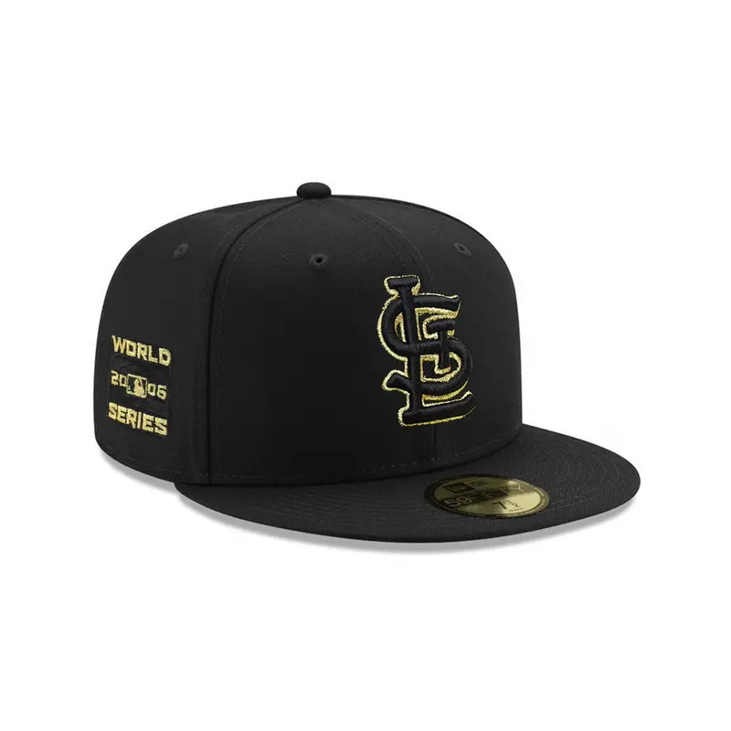St. Louis Cardinals Metallic Gold & Black 2006 World Series 59Fifty Fitted Cap