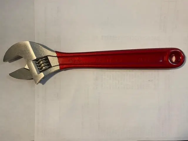 Stanley Proto J710G 10-Inch Cushion-Grip Adjustable Wrench – Ergonomic Handle, USA-Made