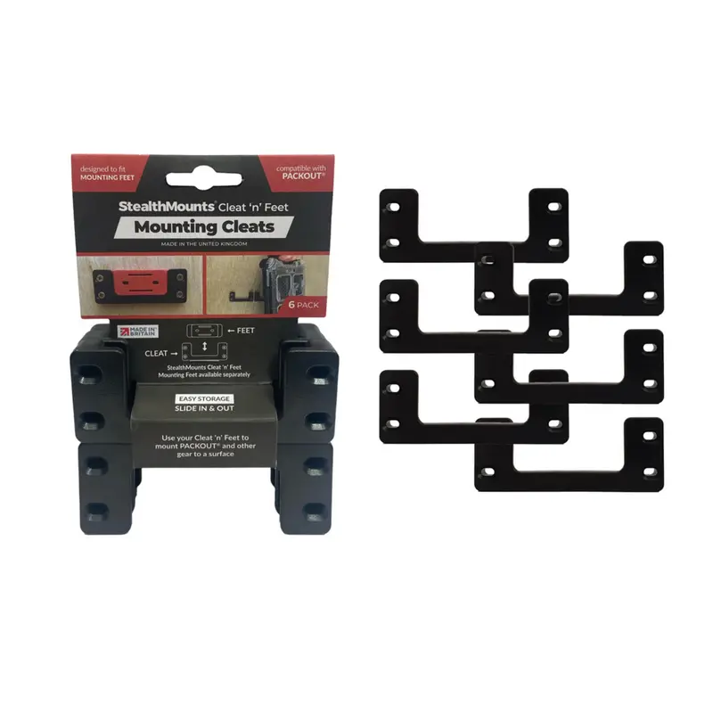 StealthMounts Cleat ‘n’ Feet Mounting Cleats – 6-Pack