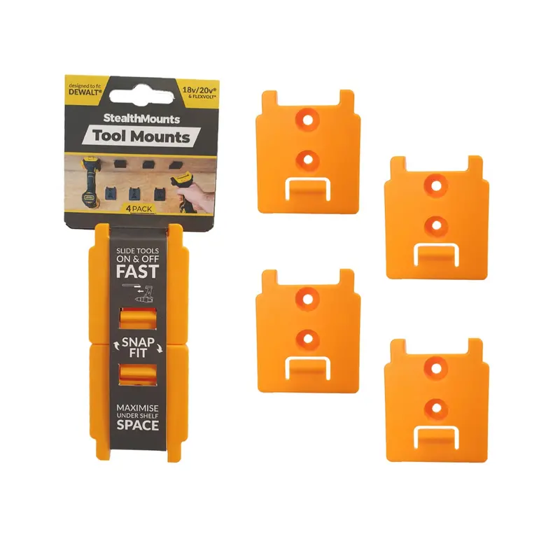 StealthMounts DeWalt Tool Mounting Brackets – 4-Pack