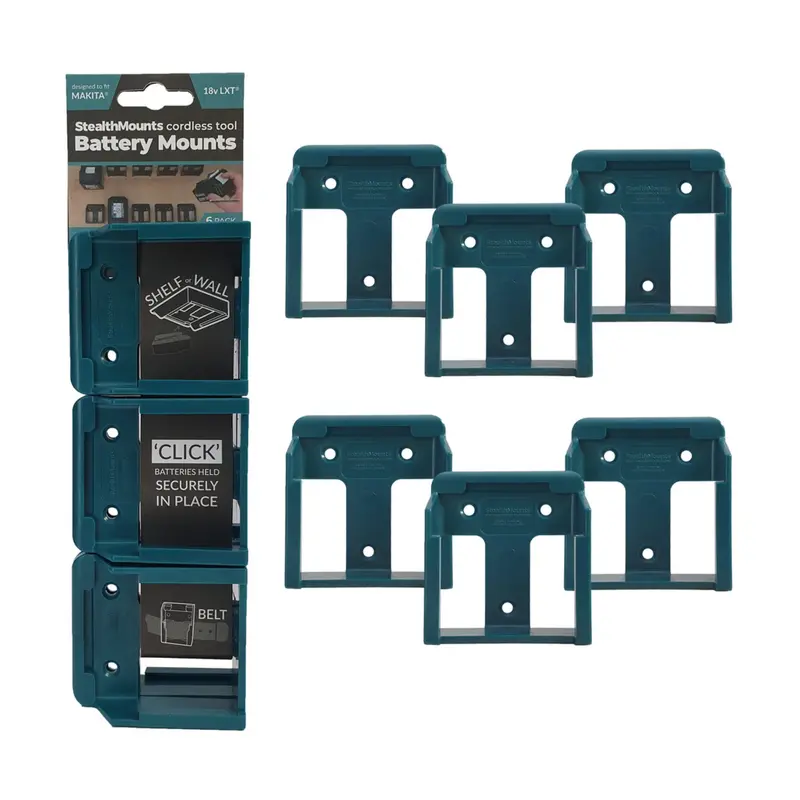 StealthMounts Makita 18V Battery Mounts – 6-Pack