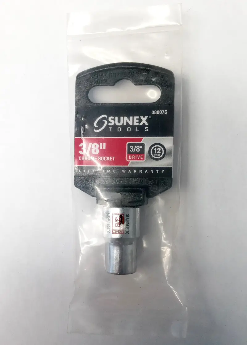 Sunex 12-Point 12mm Socket – 3/8″ Drive, Precision-Forged for Durability