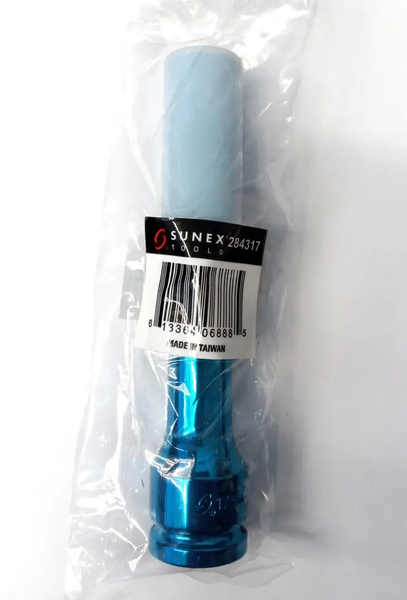 Sunex 17mm Extra-Thin Wall Deep Impact Socket – 1/2″ Drive Wheel Protector