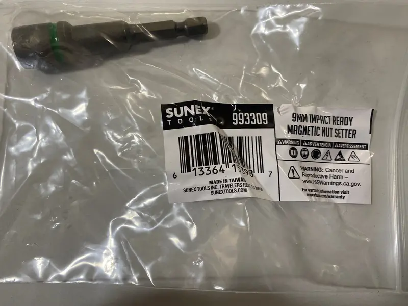 Sunex 9mm Magnetic Nut Setter – Impact-Ready, Single-Piece Design