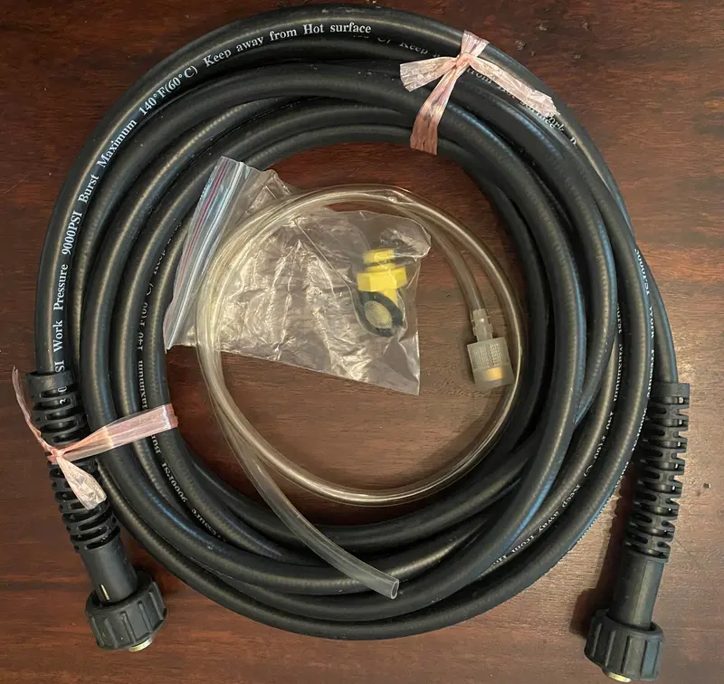 Sunex PW24H Replacement Pressure Hose – 25-Foot, Compatible with PW24/PW27/PW29 Washers