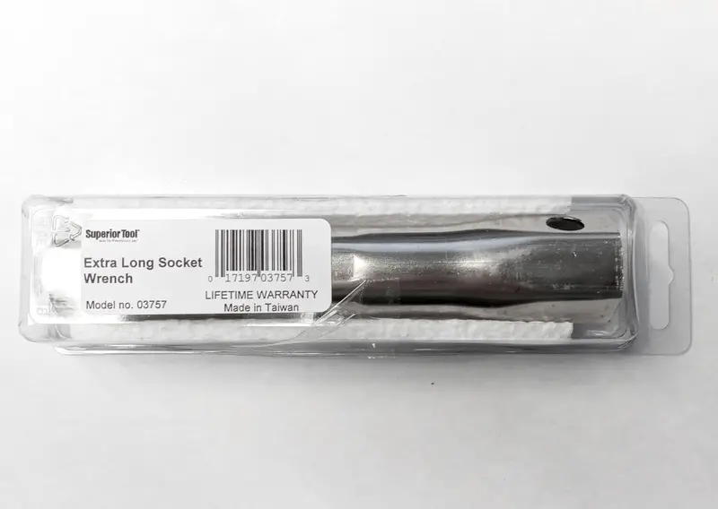 Superior Tool 03757 Shower & Tub Valve Socket Wrench – Dual-Sized (27/32″ and 31/32″) Plumbing Tool