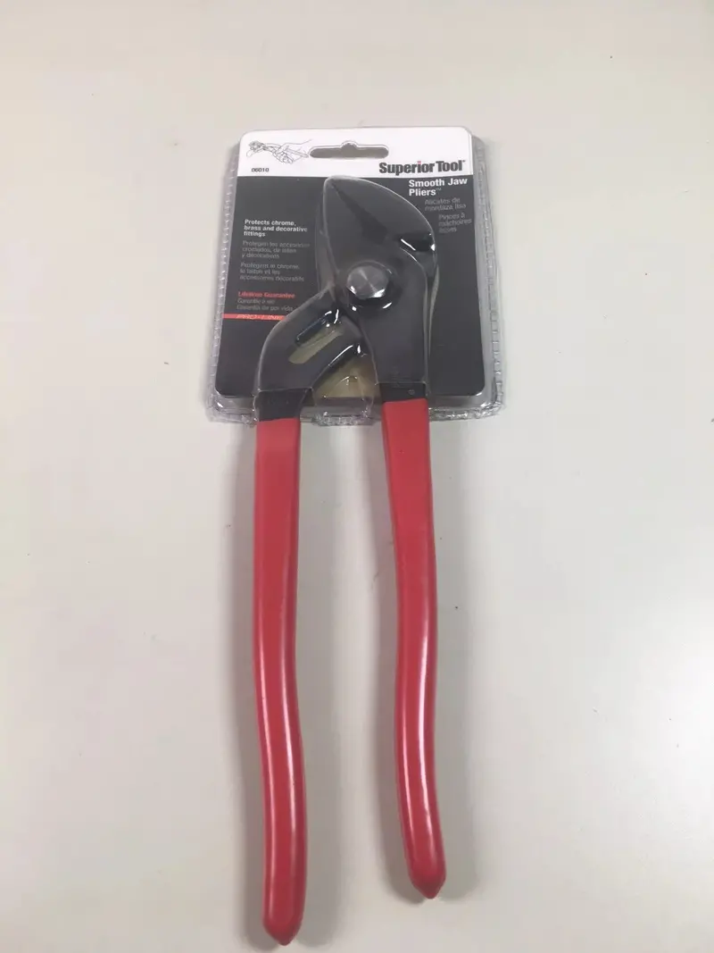Superior Tool 10″ Smooth-Jaw Non-Marring Plier Wrench – Protects Delicate Surfaces