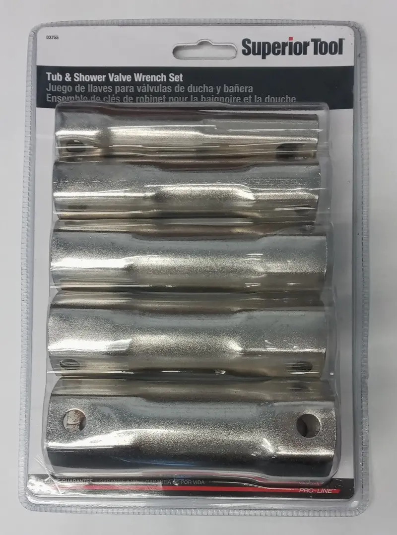 Superior Tool 6-Piece Socket Wrench Set with Adjustable Turner Bar, Model 03755