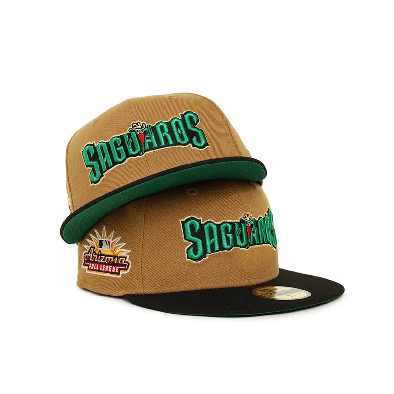 Surprise Saguaros Wheat & Black Fitted Cap – Arizona Fall League Official Hat