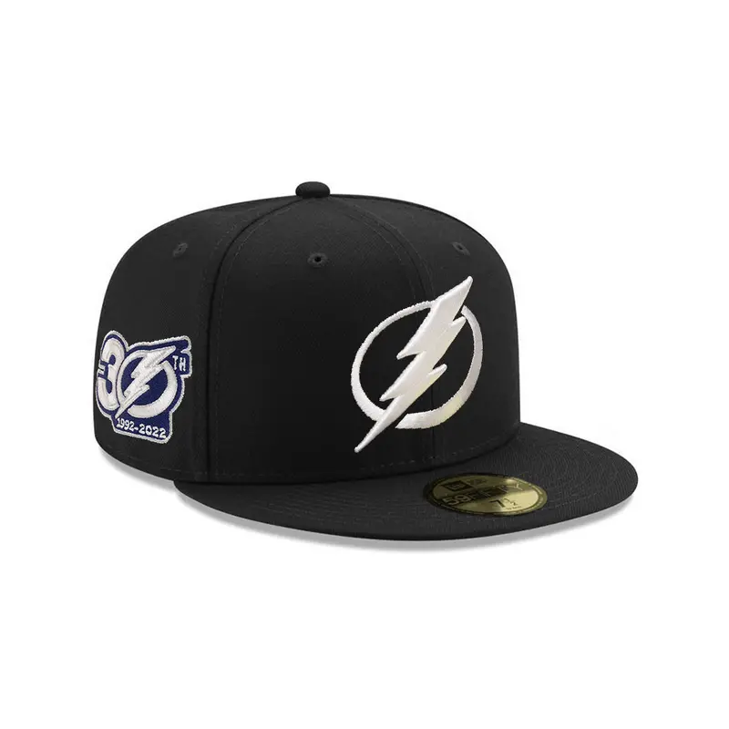 Tampa Bay Lightning 30th Anniversary Black Fitted Hat – NHL 59Fifty Cap