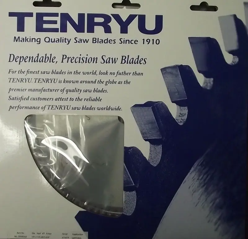 Tenryu ATAF Series 10″ Carbide-Tipped Saw Blade – 80 Tooth for Ultra-Fine Cuts