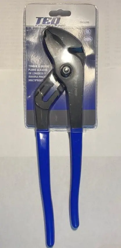 TEQ Forged Tongue-and-Groove Pliers – Rivet-Jointed, 10″ Grip (Model TP82020D)