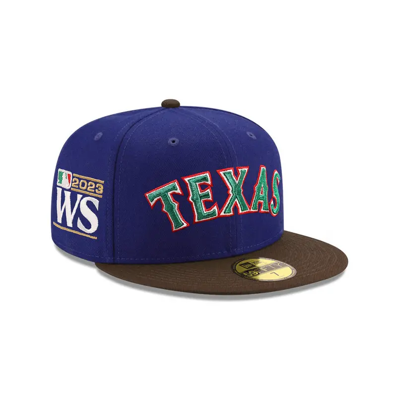 Texas Rangers 2023 World Series Royal & Brown SP 59Fifty Fitted Cap