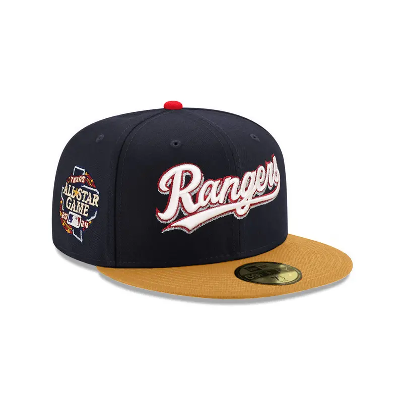 Texas Rangers 2024 All-Star Navy-and-Tan SP 59Fifty Fitted Hat