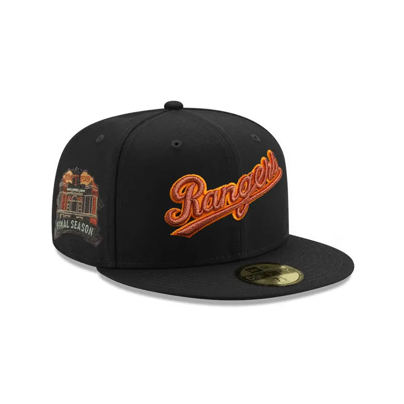 Texas Rangers Black Fitted Cap – Final Season Commemorative