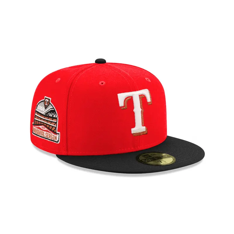 Texas Rangers Inaugural Season Hat – Red & Black Two-Tone 59Fifty