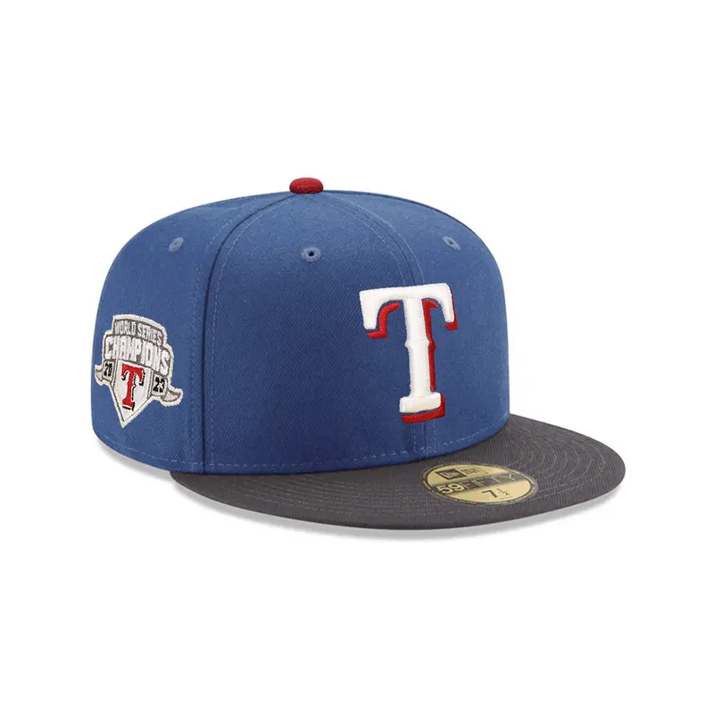 Texas Rangers Indigo & Graphite 2023 World Series Champions 59Fifty Fitted Hat